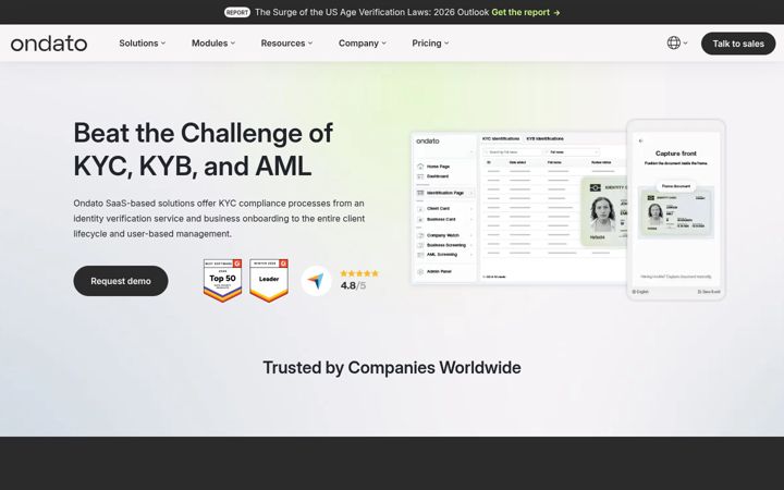 Screenshot of ondato.com
