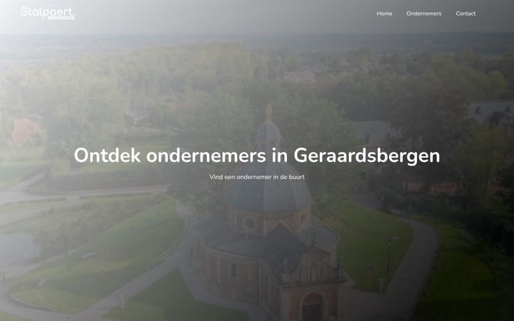 Screenshot di ondernemers-geraardsbergen.be