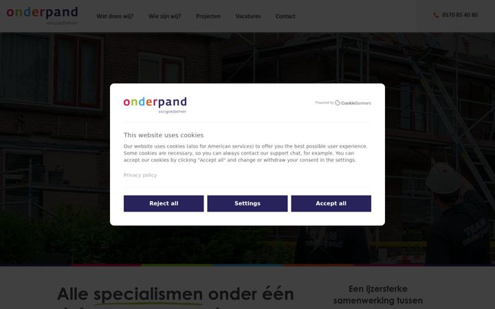 Képernyőkép: onderpand.nl