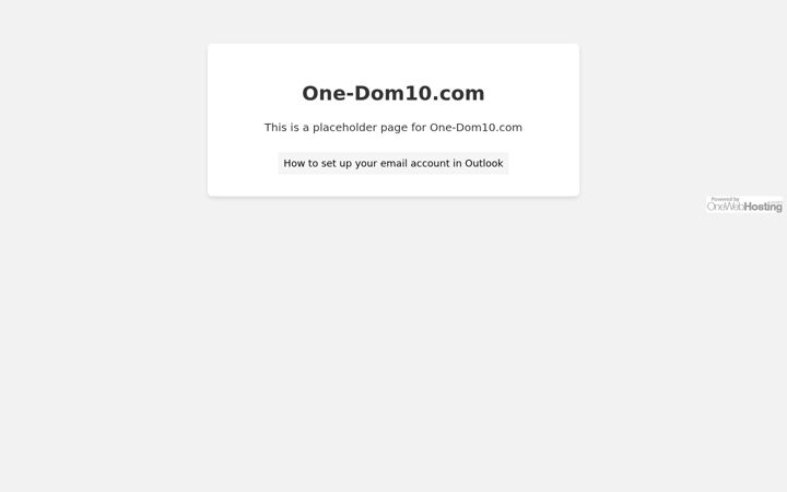 Screenshot of one-dom10.com