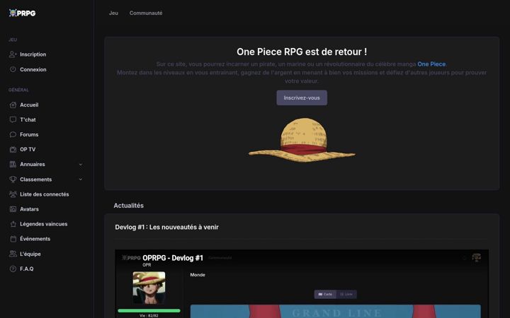 Ekrano kopija one-piece-rpg.fr