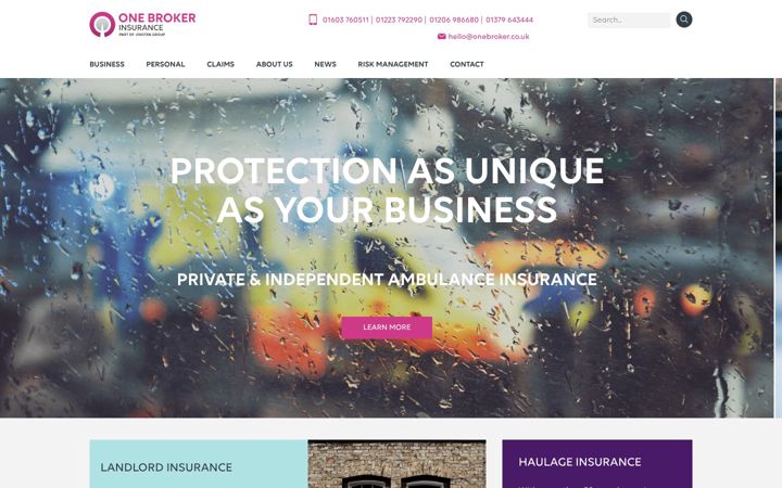 Screenshot of onebroker.co.uk