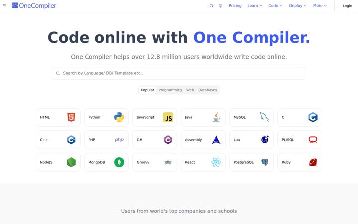 onecompiler.com