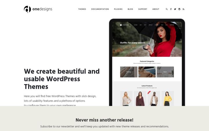 Screenshot of onedesigns.com