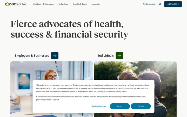 Screenshot of onedigital.com
