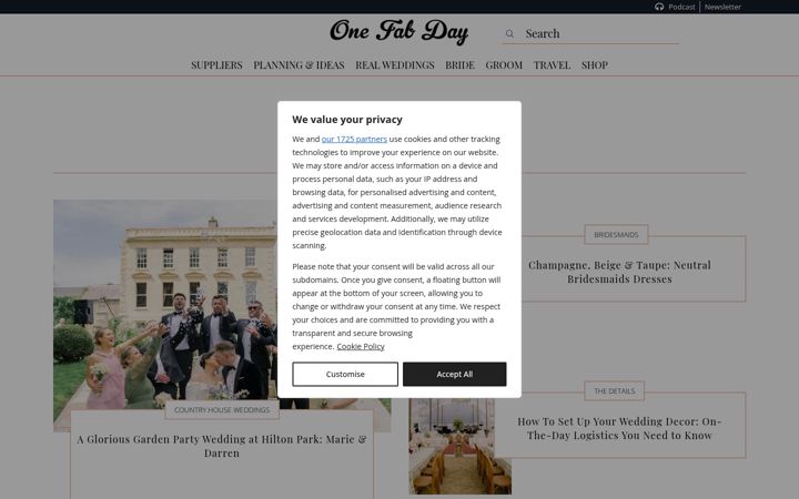 Screenshot of onefabday.com