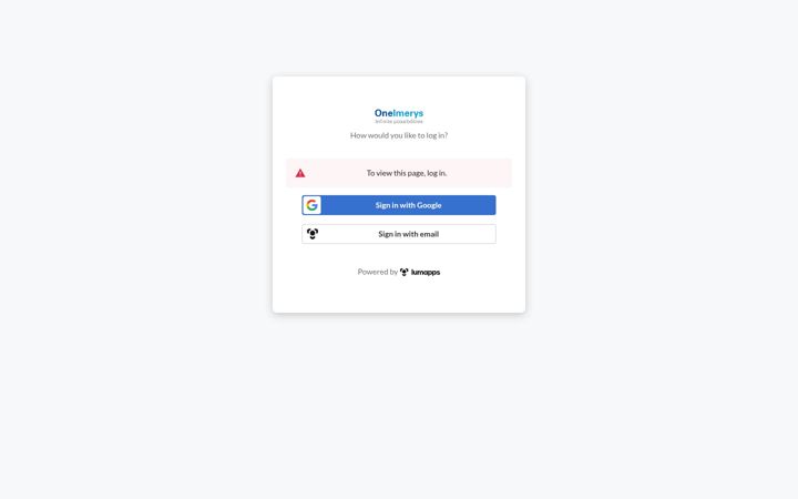 Screenshot of oneimerys.com