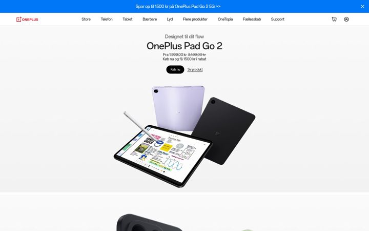 Screenshot ta' oneplus.com