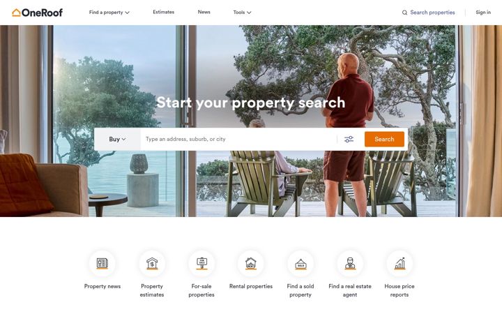 Screenshot di oneroof.co.nz
