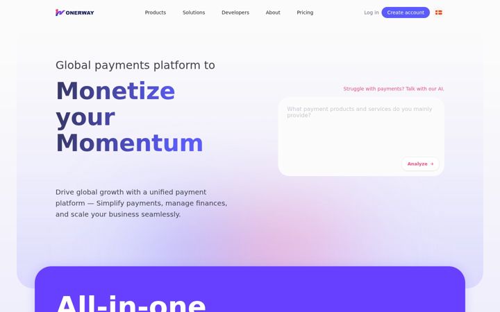 Screenshot of onerway.com