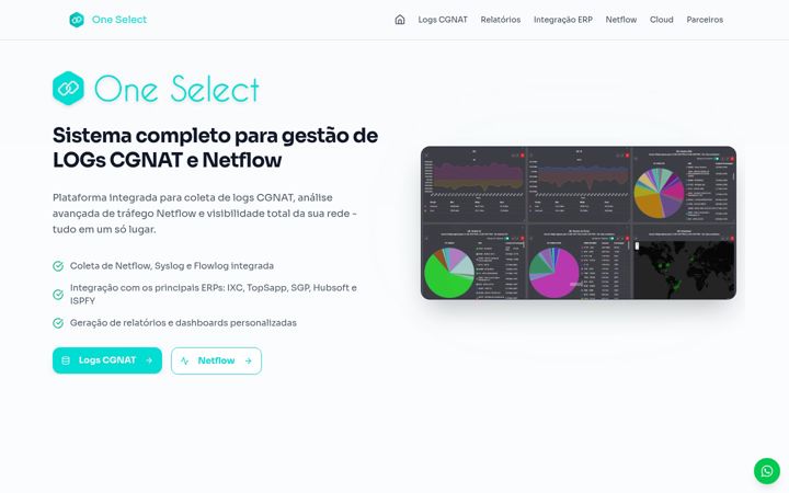 Screenshot of oneselectsystem.com.br