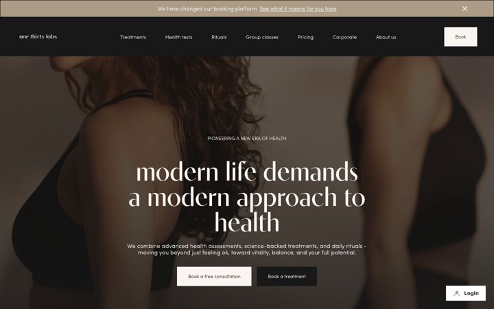 Screenshot of onethirtylabs.com