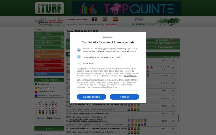 Screenshot of oneturf.co.uk