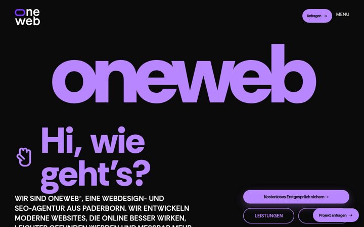Screenshot of oneweb-design.de