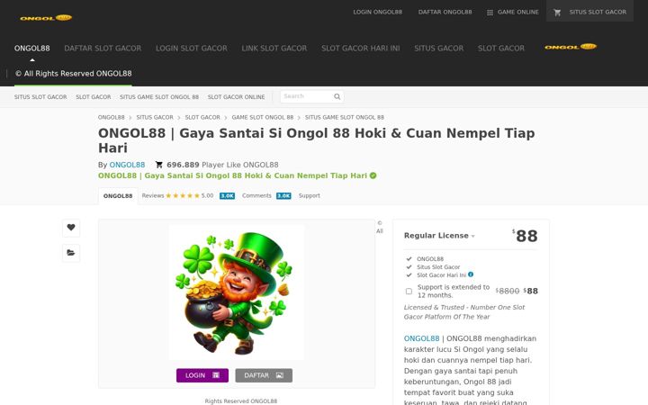 Screenshot of ongol88.org
