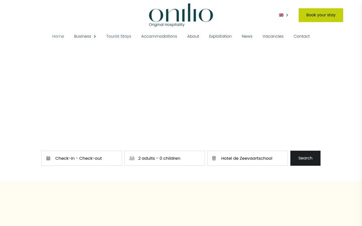 Screenshot di onilio.nl
