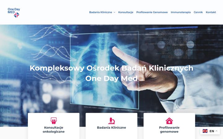 Screenshot of onkolog.szczecin.pl