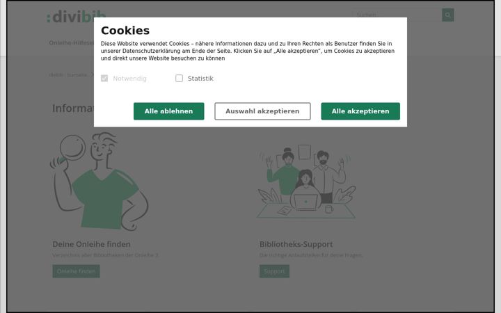 Screenshot of onleihe.com
