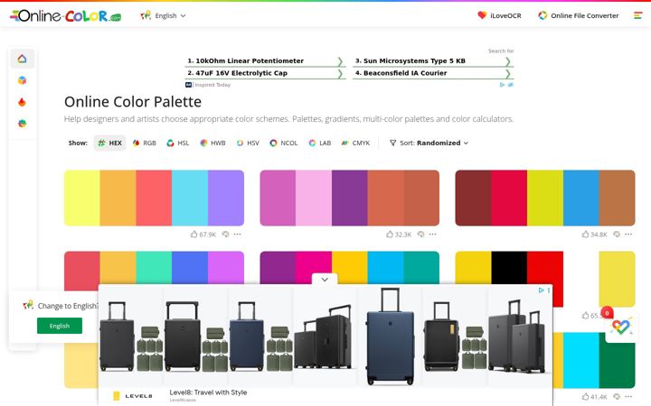 Screenshot of online-color.com