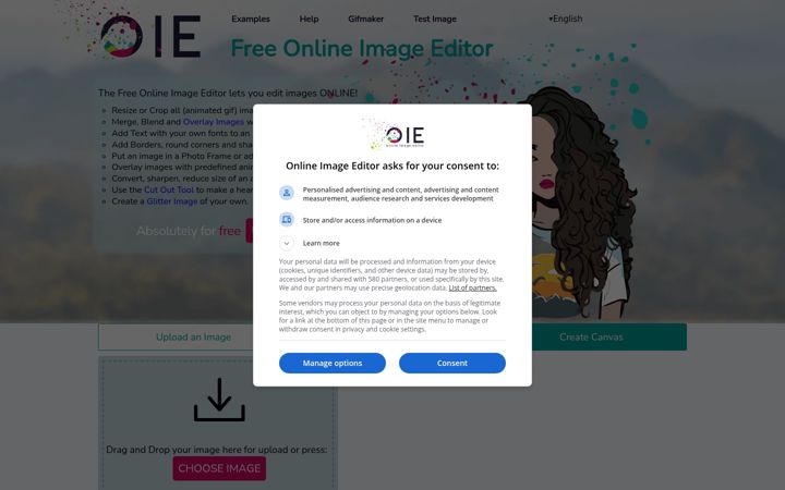 Screenshot of online-image-editor.com