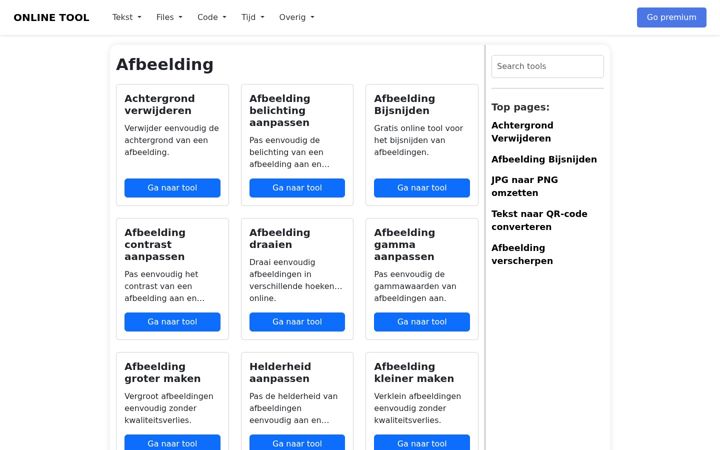 Screenshot of online-tool.ing