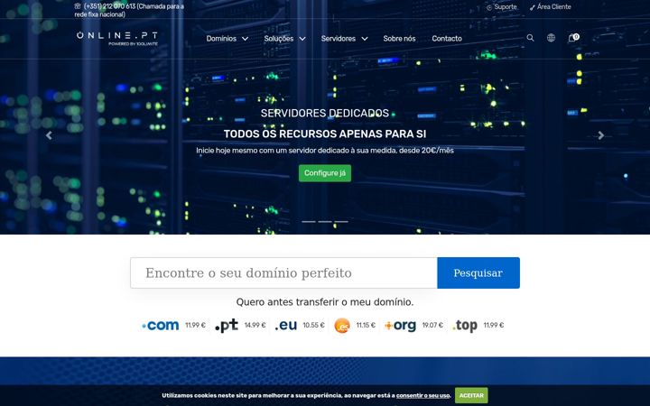 Screenshot of online.pt