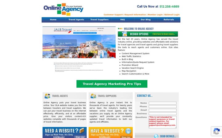 Screenshot of onlineagency.com