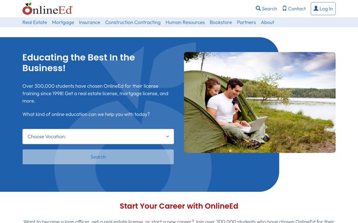 Screenshot of onlineed.com