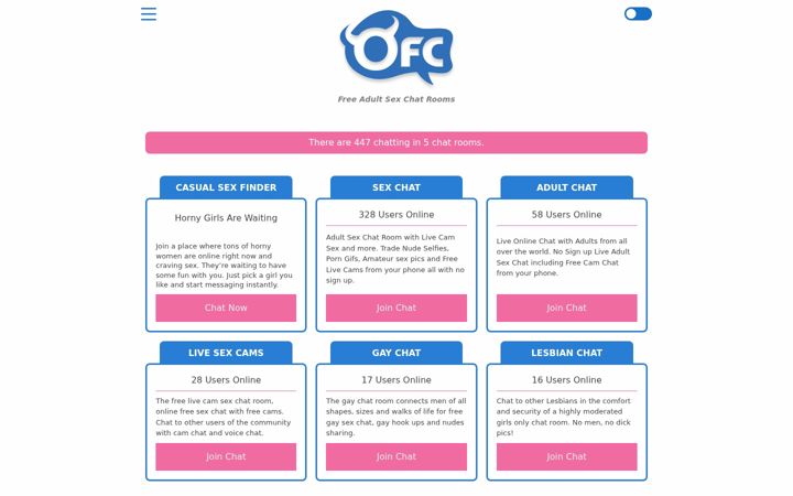 Screenshot of onlinefreechat.com