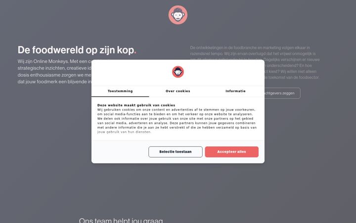 Screenshot of onlinemonkeys.nl
