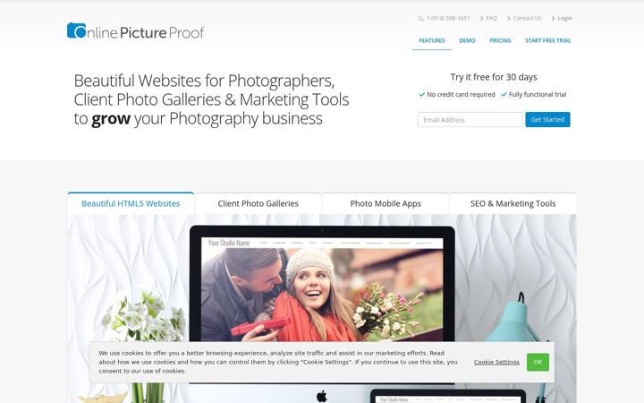 Screenshot of onlinepictureproof.com