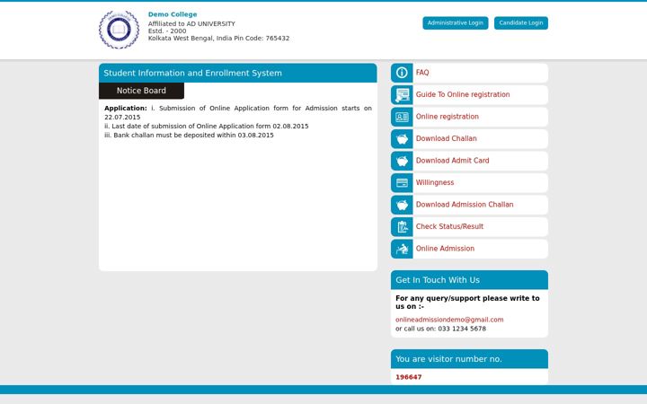 Screenshot of onlineregistrationindia.com