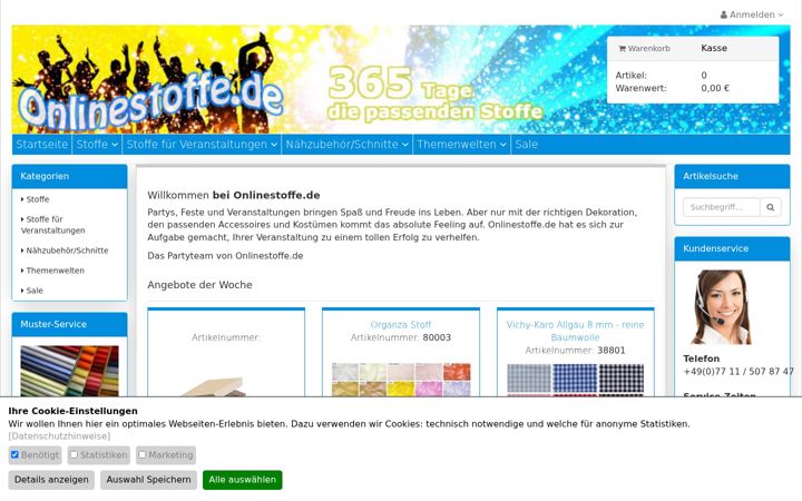 Screenshot of onlinestoffe.de