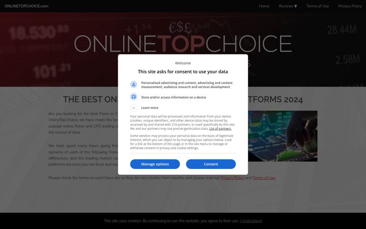 Screenshot of onlinetopchoice.com