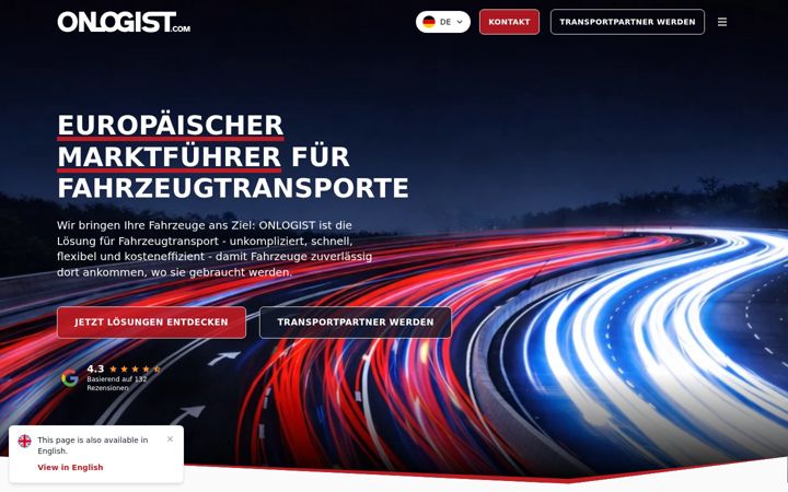 Screenshot of onlogist.com