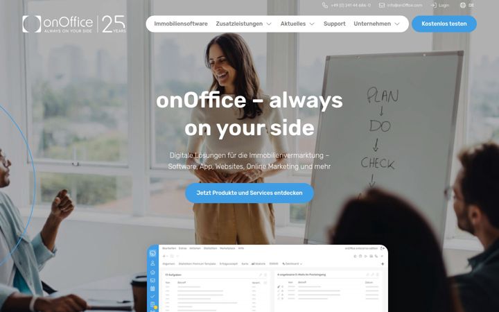 Screenshot of onoffice.de