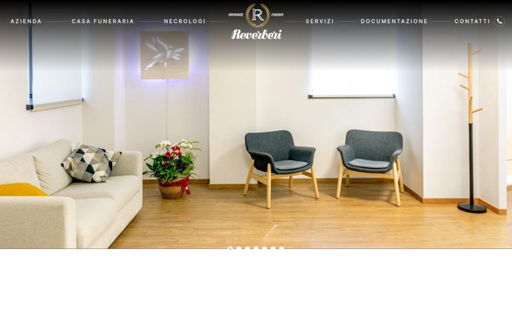 Screenshot of onoranzereverberi.it