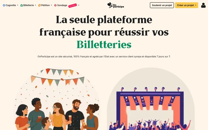 Screenshot of onparticipe.fr