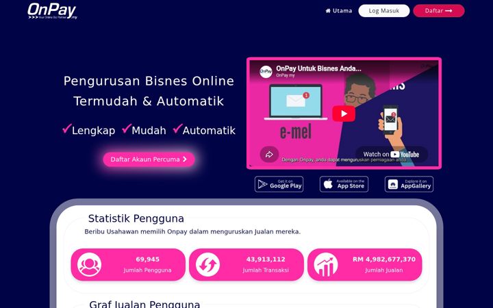 Screenshot of onpay.my