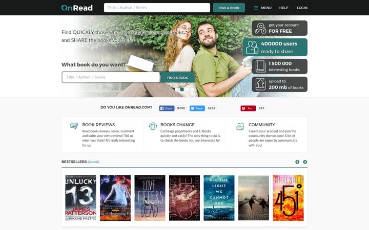 Ekrano kopija onread.com