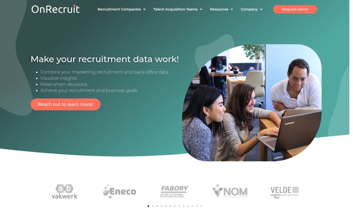 Screenshot of onrecruit.net