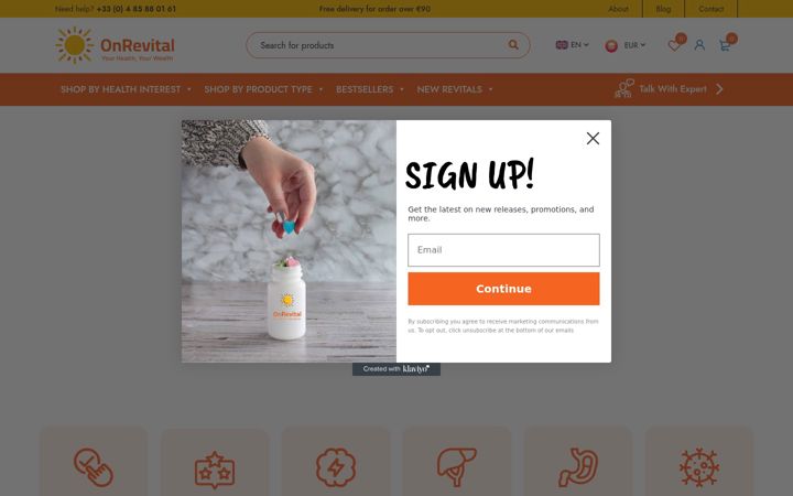 Ekrano kopija onrevital.com
