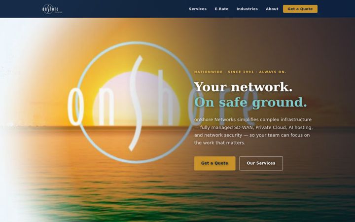Screenshot of onshore.net