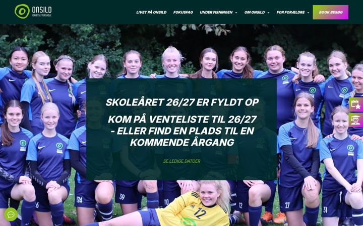 Kuvakaappaus sivustosta onsild.dk