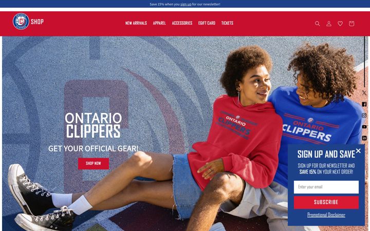 Screenshot of ontarioclippersshop.com