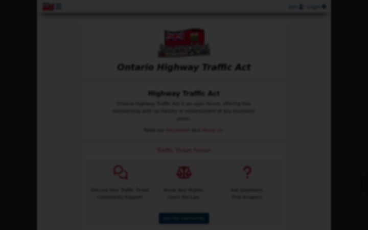 Screenshot of ontariohighwaytrafficact.com