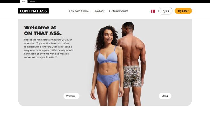 Zrzut ekranu onthatass.com