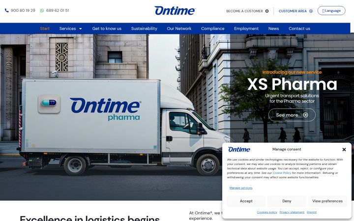 Screenshot of ontime.es