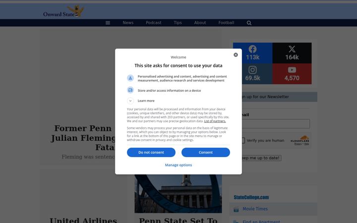 Screenshot of onwardstate.com