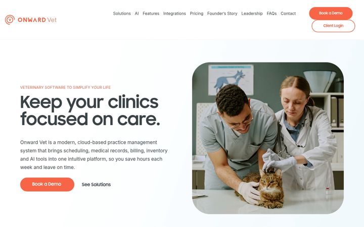 Screenshot of onwardvet.com